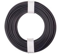 Donau Elektronik 150-011 Fil de câblage 1 x 0.50 mm² noir 10 m