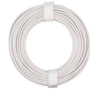 Donau Elektronik 150-015 Fil de câblage 1 x 0.50 mm² blanc 10 m