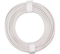 Donau Elektronik 150-015 Fil de câblage 1 x 0.50 mm² blanc 10 m