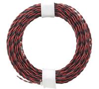 Donau Elektronik 210-10 Fil de câblage 2 x 0.04 mm² rouge/noir 10 m