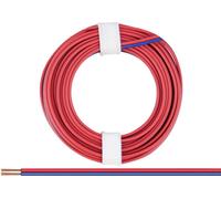 Donau Elektronik 218-02 Fil de câblage 2 x 0.14 mm² rouge-bleu 5 m