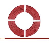 Donau Elektronik 218-08-25 Fil de câblage 2 x 0.14 mm² rouge, marron 25 m