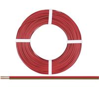 Donau Elektronik 218-08-25 Fil de câblage 2 x 0.14 mm² rouge, marron 25 m