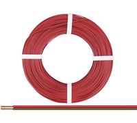 Donau Elektronik 218-080 Fil de câblage 2 x 0.14 mm² rouge-marron 50 m