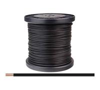 Donau Elektronik 218-11-100 Fil de câblage 2 x 0.14 mm² noir 100 m