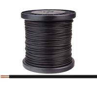 Donau Elektronik 218-11-100 Fil de câblage 2 x 0.14 mm² noir 100 m