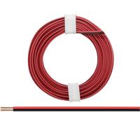 Donau Elektronik 218-5 Fil de câblage 2 x 0.14 mm² Rouge, Noir 5 m