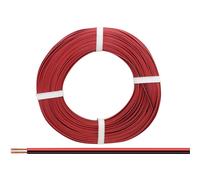 Donau Elektronik 218-50 Fil de câblage 2 x 0.14 mm² rouge, noir 50 m