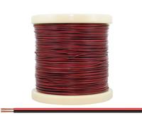 Donau Elektronik 218-500 Fil de câblage 2 x 0.14 mm² rouge/noir 500 m