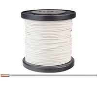 Donau Elektronik 218-55-100 Fil de câblage 2 x 0.14 mm² blanc 100 m