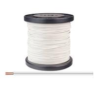 Donau Elektronik 218-55-100 Fil de câblage 2 x 0.14 mm² blanc 100 m