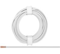 Donau Elektronik 218-55 Fil de câblage 2 x 0.14 mm² blanc 5 m