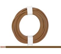 Donau Elektronik 218-88 Fil de câblage 2 x 0.14 mm² marron 5 m