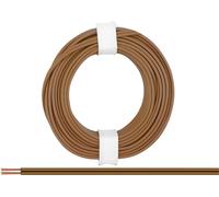 Donau Elektronik 218-88 Fil de câblage 2 x 0.14 mm² marron 5 m