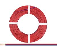 Donau Elektronik 225-020 Fil de câblage 2 x 0.25 mm² rouge-bleu 50 m