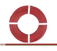 Donau Elektronik 225-080-25 Fil de câblage 2 x 0.25 mm² rouge-marron 25 m