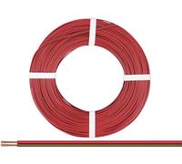 Donau Elektronik 225-080 Fil de câblage 2 x 0.25 mm² rouge-marron 50 m