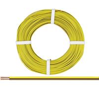 Donau Elektronik 225-380-25 Fil de câblage 2 x 0.25 mm² marron-jaune 25 m