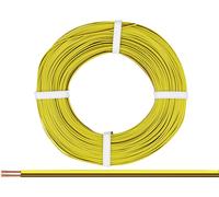 Donau Elektronik 225-380 Fil de câblage 2 x 0.25 mm² marron-jaune 50 m
