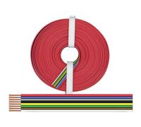 Donau Elektronik 225-885-10 Fil de câblage 8 x 0.25 mm² noir, rouge, bleu,