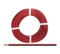 Donau Elektronik 250-01-25 Fil de câblage 2 x 0.50 mm² rouge, noir 25 m