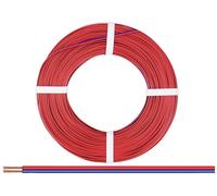 Donau Elektronik 250-02-25 Fil de câblage 2 x 0.50 mm² rouge, bleu 25 m