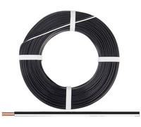 Donau Elektronik 250-15-25 Fil de câblage 2 x 0.50 mm² noir/blanc 25 m