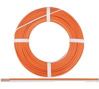 Donau Elektronik 250-57-25 Fil de câblage 2 x 0.50 mm² blanc orange 25 m