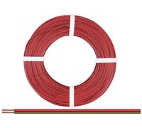 Donau Elektronik 275-08-25 Fil de câblage 2 x 0.75 mm² rouge-marron 25 m