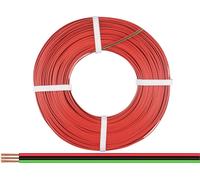 Donau Elektronik 318-014-50 Fil de câblage 3 x 0.14 mm² rouge, vert, noir 50 m