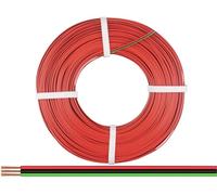 Donau Elektronik 318-014-50 Fil de câblage 3 x 0.14 mm² rouge, vert, noir 50 m