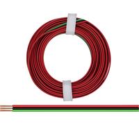 Donau Elektronik 318-014 Fil de câblage 3 x 0.14 mm² rouge, vert, noir 5 m