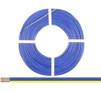 Donau Elektronik 318-223-25 Fil de câblage 3 x 0.14 mm² bleu, bleu, jaune 25 m