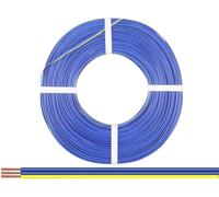 Donau Elektronik 318-223-50 Fil de câblage 3 x 0.14 mm² bleu, bleu, jaune 50 m