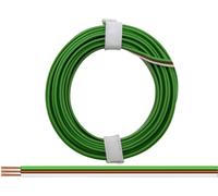 Donau Elektronik 318-5 Fil de câblage 3 x 0.14 mm² vert, marron, blanc 5 m