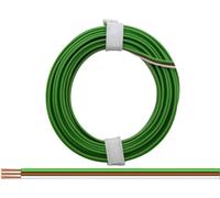Donau Elektronik 318-5 Fil de câblage 3 x 0.14 mm² vert, marron, blanc 5 m