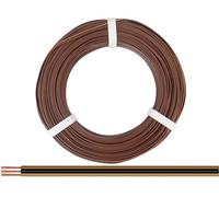 Donau Elektronik 318-818-25 Fil de câblage 3 x 0.14 mm² marron clair, noir, marron foncé 25 m