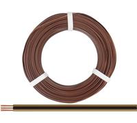 Donau Elektronik 318-818-25 Fil de câblage 3 x 0.14 mm² marron clair, noir, marron foncé 25 m