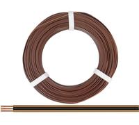 Donau Elektronik 318-818-50 Fil de câblage 3 x 0.14 mm² marron clair, noir, marron foncé 50 m