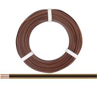 Donau Elektronik 318-818-50 Fil de câblage 3 x 0.14 mm² marron clair, noir, marron foncé 50 m