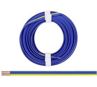 Donau Elektronik 325-223 Fil de câblage 3 x 0.25 mm² bleu, jaune 5 m
