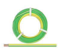 Donau Elektronik 325-354-50 Fil de câblage 3 x 0.25 mm² jaune, blanc, vert 50 m