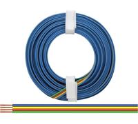 Donau Elektronik 418-5 Fil de câblage 4 x 0.14 mm² vert, rouge, jaune, bleu 5 m