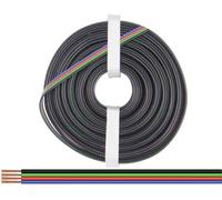 Donau Elektronik 419-010 Fil de câblage 4 x 0.25 mm² noir, vert, rouge, bleu 10 m