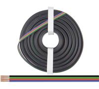 Donau Elektronik 419-100 Fil de câblage 4 x 0.25 mm² noir, vert, rouge, bleu