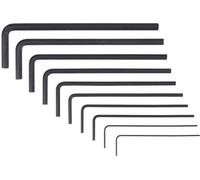 Donau Elektronik 6 pans intérieurs Jeu de clés mâles coudées 0.028 pouces, 0.035 pouces, 0.05 pouces, 1/16 pouces, 5/64 pouces