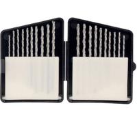 Donau Elektronik HSS225 HSS Jeu de forets pour le métal 20 pièces 1.3 mm, 1.4 mm, 1.5 mm, 1.6 mm, 1.8 mm, 2 mm, 2.2 mm, 2.3 mm, 2.4 mm, 2.5 mm DIN 338 tige