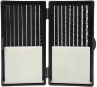 Donau Elektronik HSS275 HSS Jeu de forets pour le métal 18 pièces 0.5 mm, 0.6 mm, 0.7 mm, 0.8 mm, 0.9 mm, 1 mm, 1.1 mm, 1.2 mm, 1.3 mm, 1.4 mm, 1.5 mm, 1.6 mm,