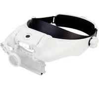 Donau Elektronik KBLP60 Premium Loupe frontale avec éclairage LED Grossissement: 1.5 x, 2 x, 3.5 x, 8 x, 9.5 x, 11.5 x blanc