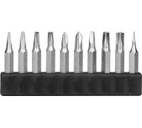 Donau Elektronik MBS69 MBS69 Jeu dembouts 10 pièces carré intérieur (Robertson), Tri-Wing, 3 pans intérieurs, pentalobe